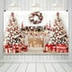 thumbnail image 4 of Tela de fondo para marco de puerta navideña, tela colgante, accesorios de fotografía, tela de decoración para fiestas con estampado de copos de nieve metálico NCHKUN, 4 of 8