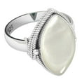thumbnail image 3 of Mother Of Pearl Ring 925 Sterling Silver Handmade Jewelry, 3 of 9