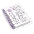 thumbnail image 1 of Cuaderno tamaño A5, 120 páginas, tapa blanda, transparente - para escribir y tomar notas., 1 of 4