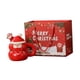 thumbnail image 5 of Taza de cerámica navideña, taza de café, accesorio fotográfico hecho a mano con tapa y cuchara, taza de leche, taza de té para cocina, bar, fiesta, Papá Noel, 5 of 8