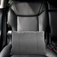 thumbnail image 2 of Almohada de apoyo lumbar para asiento de coche, cojín para la parte baja de la espalda para conducir, silla de oficina, almohada de respaldo para coche, gris, 2 of 7