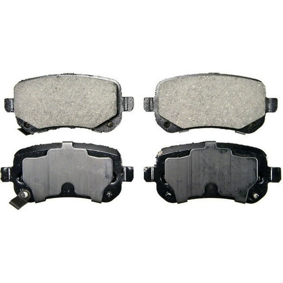 Rear Brake Pad Set - Compatible with 2008 - 2012 Dodge Grand Caravan 2009 2010 2011