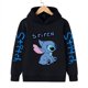 thumbnail image 3 of Ropa divertida Navidad Disney Stitch Sudadera con capucha niños dibujos animados chico niña niño Lilo y Stitch sudadera con capucha bebé Casual Top, 3 of 5