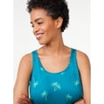 thumbnail image 3 of Joyspun Women's Print Tank Top and Shorts Pajama Set, 2-Piece, Sizes S to 3X, 3 of 5