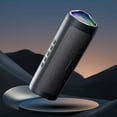 thumbnail image 1 of Altavoz Bluetooth portátil con luz colorida y Bluetooth 5.3, llamadas HD, IPX5, resistente al agua, batería de gran capacidad de 2500 mAh, efecto de luz RGB, altavoz Bluetooth de plástico., 1 of 7