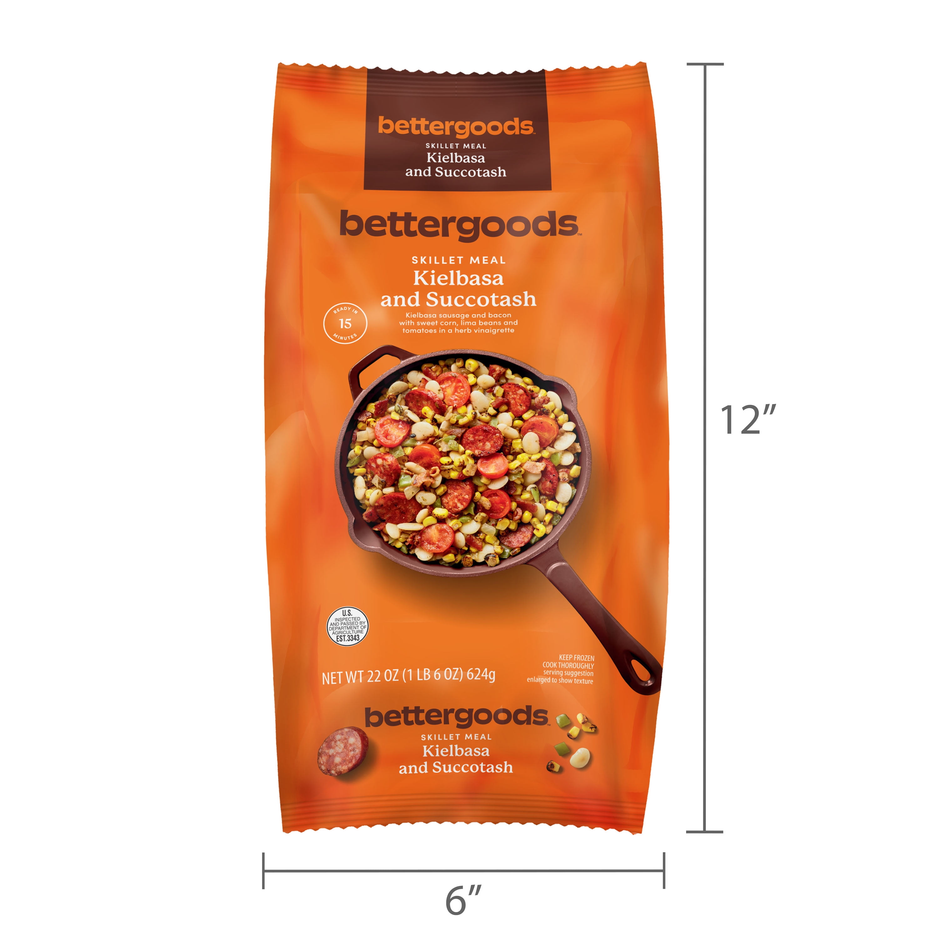bettergoods Kielbasa and Succotash Skillet Meal, 22 oz (Frozen)