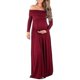 thumbnail image 1 of L Vestido de fotografía de vestido de maternidad de manga larga con hombros descubiertos para mujer, 1 of 4