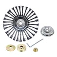 thumbnail image 1 of Almencla 10'' Derusting Weeding Wheel, Wire Wheel Brush Disc, trimmer Garden Power Tools, 5Pcs, 1 of 8