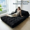 thumbnail image 4 of Sofá cama plegable MAXYOYO, sillón cama convertible, negro, 4 of 8