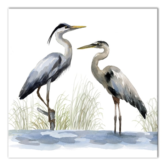 Creative Products Heron Duo 36 x 36 Canvas Wall Art