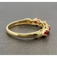 thumbnail image 4 of 1Ct Round Cut Simulated Women's Red Ruby Wedding Ring 14K Yellow Gold Plated, 4 of 4
