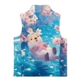 thumbnail image 5 of Pzuqiu Otter Full Zip Vest Sleeveless Vest Zip Up for Girl Size 7-8 Personalized Fall Outerwear Versatile Casual Fall Outfits Fashion Clothing Warm for Teens Girls Boys Kids, 5 of 7