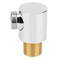 thumbnail image 4 of Conector de Manguera de Ducha ANGGREK Montado en la Pared de Cobre Plata Galvanizada, 4 of 7