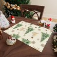 thumbnail image 4 of Christmas Trees Little Stars Snowflakes Winter Xmas Cloth Placemats Set of 4 Table Mats Table Decorations 12x18 Inch, 4 of 6