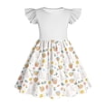 thumbnail image 6 of SELONE Teen Girl Dresses Ruffle Short Sleeve Princess Dress Crew Neck Midi Sundress Easter Egg Sweet Beach Outfits 3-14Y, 6 of 6