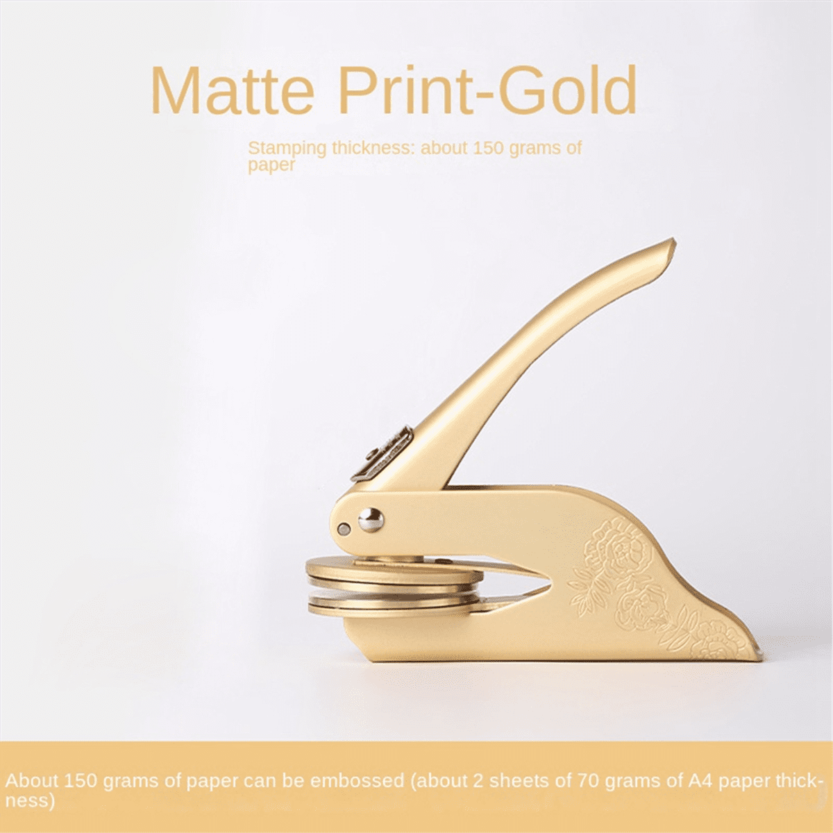 Printing Steel Printing Matte Dumb Clamp Pressure & Desktop Steel Print (Matte) Rose Gold