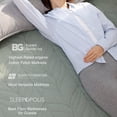 thumbnail image 5 of Zonli Japanese Floor Mattress Futon, Foldable Tatami Mat with Cotton Cover, Full 75"x54", Green, 5 of 7