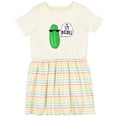 thumbnail image 3 of Inktastic I'm Kind of a Big Dill Pickle with Sunglasses Girls Toddler Dress, 3 of 5