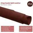 thumbnail image 2 of ELW Chap Splits Suede 4-5 oz 1.6-2mm Mahogany, Pre-Cut Piece 14-16 SQ FT - Split Leather AB Grade Cowhide - Perfect for Auto, Garments, Chaps, Bags, Vest, Aprons, Saddles, Moccasins, 2 of 7