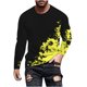 thumbnail image 2 of Blusas y camisas de manga larga y cuello redondo para hombre, camisetas informales con estampado de cuello redondo, blusas de manga corta para hombre, 2 of 5