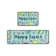 thumbnail image 2 of Pack de 2 Tapetes de Pascua | Alfombras de Poliéster de Cachemira Sintética con Conejos de Dibujos Animados | Reverso de Goma Reciclada Antideslizante | Felpudos de Perfil Bajo En Azul Verdoso para P, 2 of 6