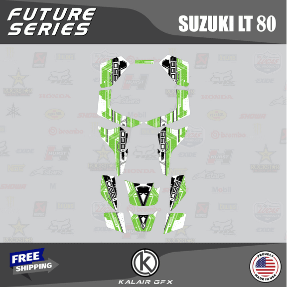 Kalair GFX Graphics Kit for Suzuki ATV LT80 LTZ80 (All Years) Future Series