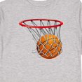 thumbnail image 4 of Inktastic Basketball Swish Boys or Girls Long Sleeve Toddler T-Shirt, 4 of 5