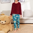 thumbnail image 6 of Hirioo Daisies Flowers for Teenagers' Pajama Pants Womens Lounge Pants with Pockets Pj Bottoms Pants for Men-Medium, 6 of 6