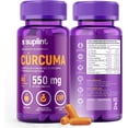 thumbnail image 1 of Suplemento de Cúrcuma Curcumina 1569 MG con Pimienta Negra | Complejo para Alivio de Dolor Articular | Apoyo para Inmunidad, Hígado y Digestión | Vegano, Sin OGM | Fabricado en Holanda | 60 Cápsulas, 1 of 7