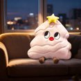 thumbnail image 6 of OEFNTAC INS Style Christmas Tree Pillow Modern Holiday Plush Doll Large Decorative Cushion Sofa Bed Bedroom Living Room Festive Cozy Snuggle Gift Soft Trendy 21.6in, 6 of 6