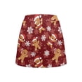 thumbnail image 6 of Yuyamidu Gingerbread Man Women's Tennis Skirts Red Christmas Golf Skorts High Waisted Skirts Soft Running Workout Skirt with Built in Shorts Size 2XL, 6 of 8
