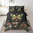 thumbnail image 2 of YST Gothic Butterfly Bedding Set, 7-Piece, Bohemian Mushroom, Full Size, 2 of 5
