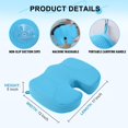 thumbnail image 4 of Hot Tub Booster Seat, 4D Air Mesh Weighted Hot Tub Pillow with Powerful Non-Slip Suction Cups, Ergonomic Booster Cushion, Quick Dry Spa Pillow Hot Tub Accessories for Adults Indoor Outdoor (Blue), 4 of 13