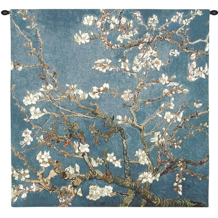 Van Gogh Cotton Tapestry - Van Gogh Wall Tapestry - Blossoming Almond Tree