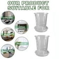 thumbnail image 3 of Clear Plastic Plant Nursery Pots with Saucer Transparent Tool with Drainage Hole, 3 of 5