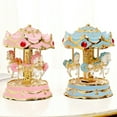 thumbnail image 2 of Music Box 3-Horse Carousel Christmas Birthday Valentine's Gifts Decorations, 2 of 8
