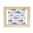 thumbnail image 1 of Cloud Rain Weather Drip Pattern Desktop Photo Frame Picture Art Decoration Painting 6x8 inch, 1 of 3