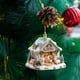 thumbnail image 5 of Chicken Farm Ornaments 2025 Wooden Chicken Coop Christmas Ornament For Lovers Farm Ornaments, 5 of 7