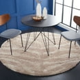 thumbnail image 2 of SAFAVIEH Portofino Henrika Abstract Shag Area Rug, Ivory/Beige, 5'1" x 5'1" Round, 2 of 8