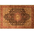 thumbnail image 1 of Ahgly Company Indoor Rectangle Medallion Orange Traditional Area Rugs, 3' x 5', 1 of 1