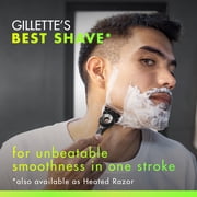Gillette Labs with Exfoliating Bar Mens Razor - 1 Handle, 1 Blade Refill and Premium Stand, Silver