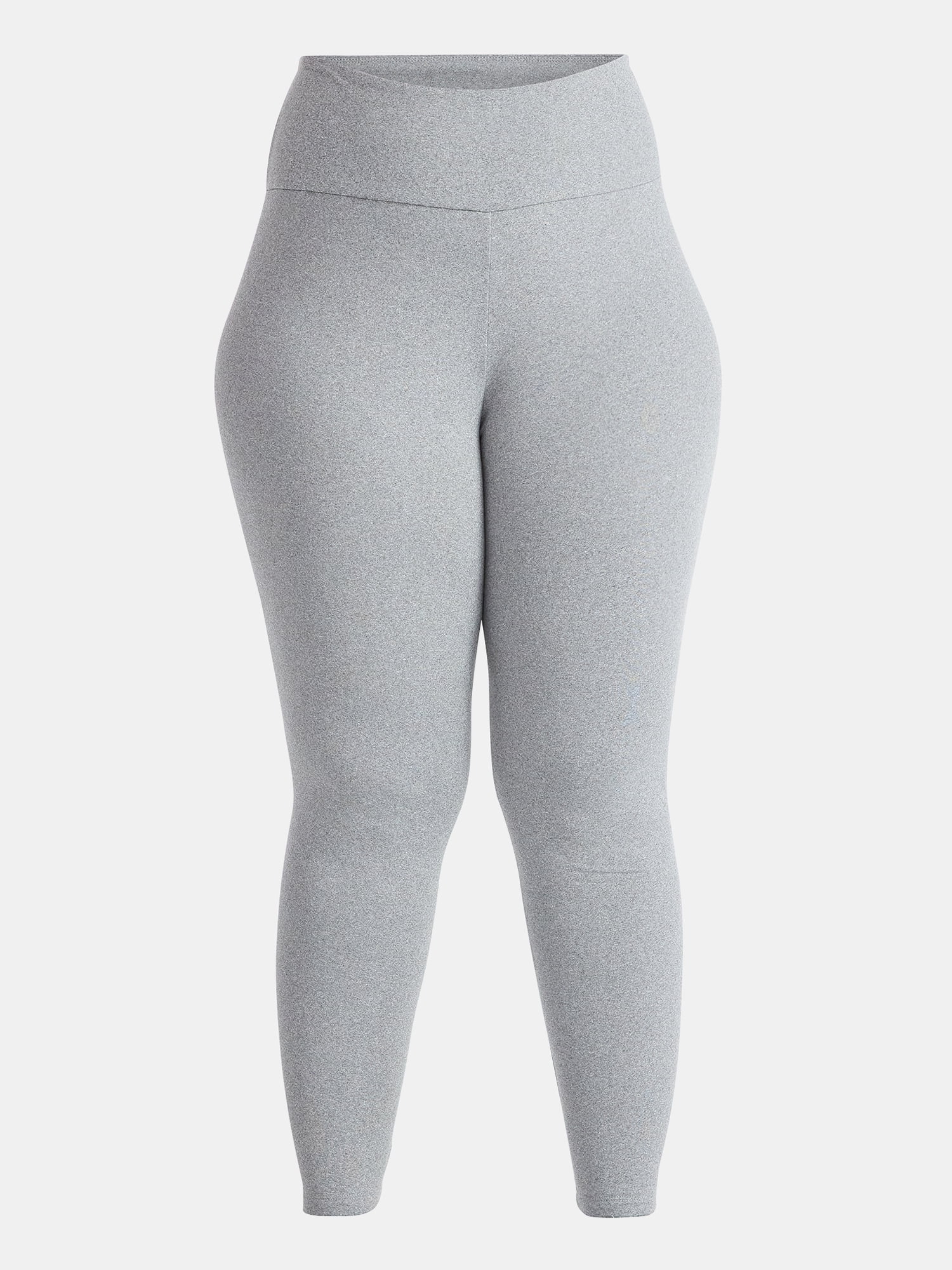 Feathers Plus size Women’s Cozy Lightweight Fleece-Lined Stretch Multipack Leggings for Everyday Wear, 5 Pack, Sizes 1X-4X