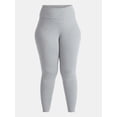 thumbnail image 6 of Feathers Plus size Women’s Cozy Lightweight Fleece-Lined Stretch Multipack Leggings for Everyday Wear, 5 Pack, Sizes 1X-4X, 6 of 10