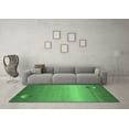 thumbnail image 3 of Ahgly Company Indoor Rectangle Abstract Emerald Green Modern Area Rugs, 7' x 9', 3 of 4