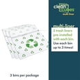 thumbnail image 6 of Clean Cubes Multi 13-Gallon Pop-Up Trash Bins, 3-Pack, Recycle – Disposable, Collapsible, with Fitted Trash Bags, 6 of 7