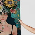 thumbnail image 3 of Awypu Be Kind to Your Mind Hippie Boho Art Poster Land Lady Gift Encouragement Waterproof Shower Curtain Multiple Sizes White, 3 of 7