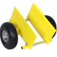 thumbnail image 4 of 600lb Panel Dolly 10in Pneumatic Wheels Yellow Heavy Load, 4 of 7