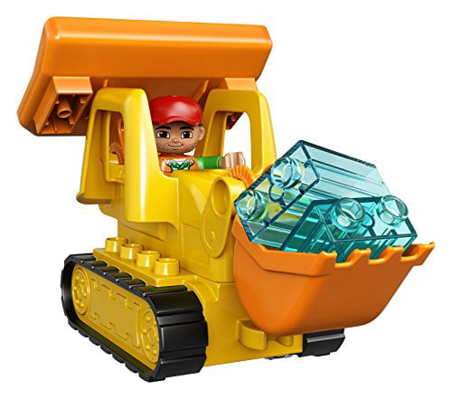 LEGO Duplo Big Construction Site 10813 Toddler Construction Toy Set with Toy Dump Truck Crane and Bulldozer 67 Pieces