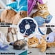 thumbnail image 2 of Collares para gatos con protección ajustable y antimordeduras, cómodos collares de recuperación cónicos para gatos y cachorros, azul (s), 2 of 5