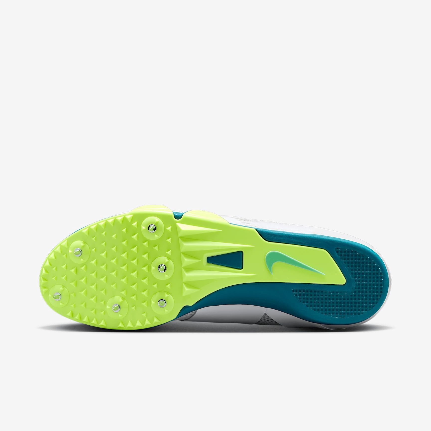 Nike Pole Vault Elite Track & Field Jumping Spikes FZ9649-100, White/Barely Green/Electric Algae Size 11